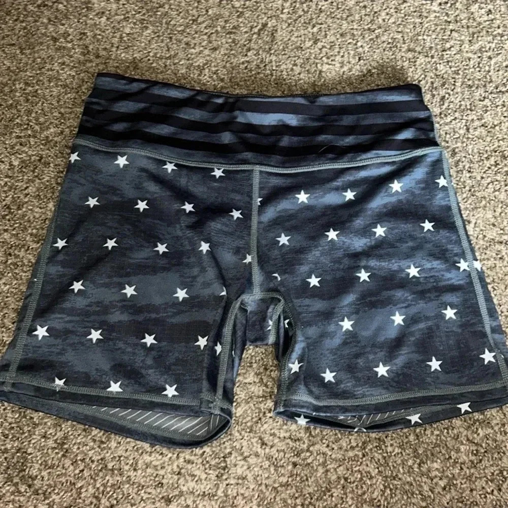 LAB MFG Gray Stripped Shorts